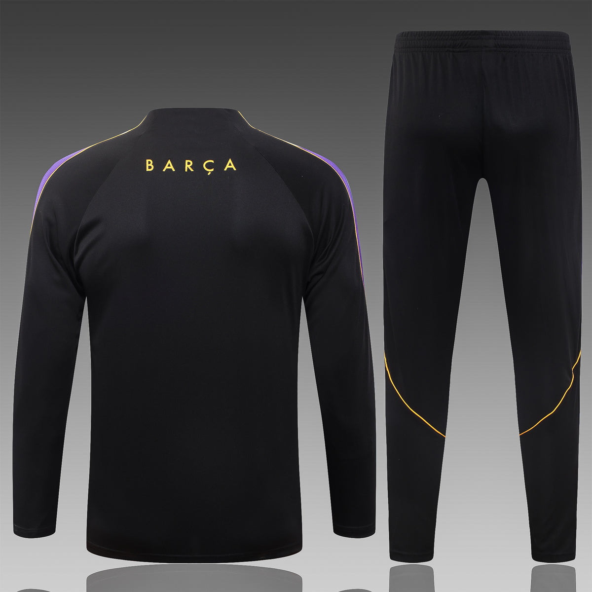 2026-27 Barcelona Black Half Zip Training Suit Adults Or Children