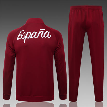2026 Spain Jujube Full Zip Training Suit Adults Or Children
