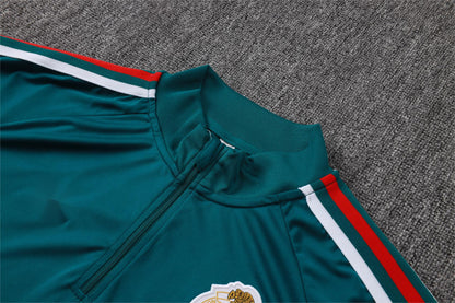 2026 Mexico Dark Green Half Zip Training Suit Adults Or Children