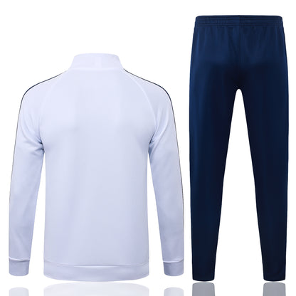 2026-27 Real Madrid White Clover Full Zip Training Suit Adults Or Children
