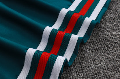 2026 Mexico Dark Green Half Zip Training Suit Adults Or Children