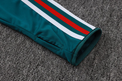 2026 Mexico Dark Green Half Zip Training Suit Adults Or Children