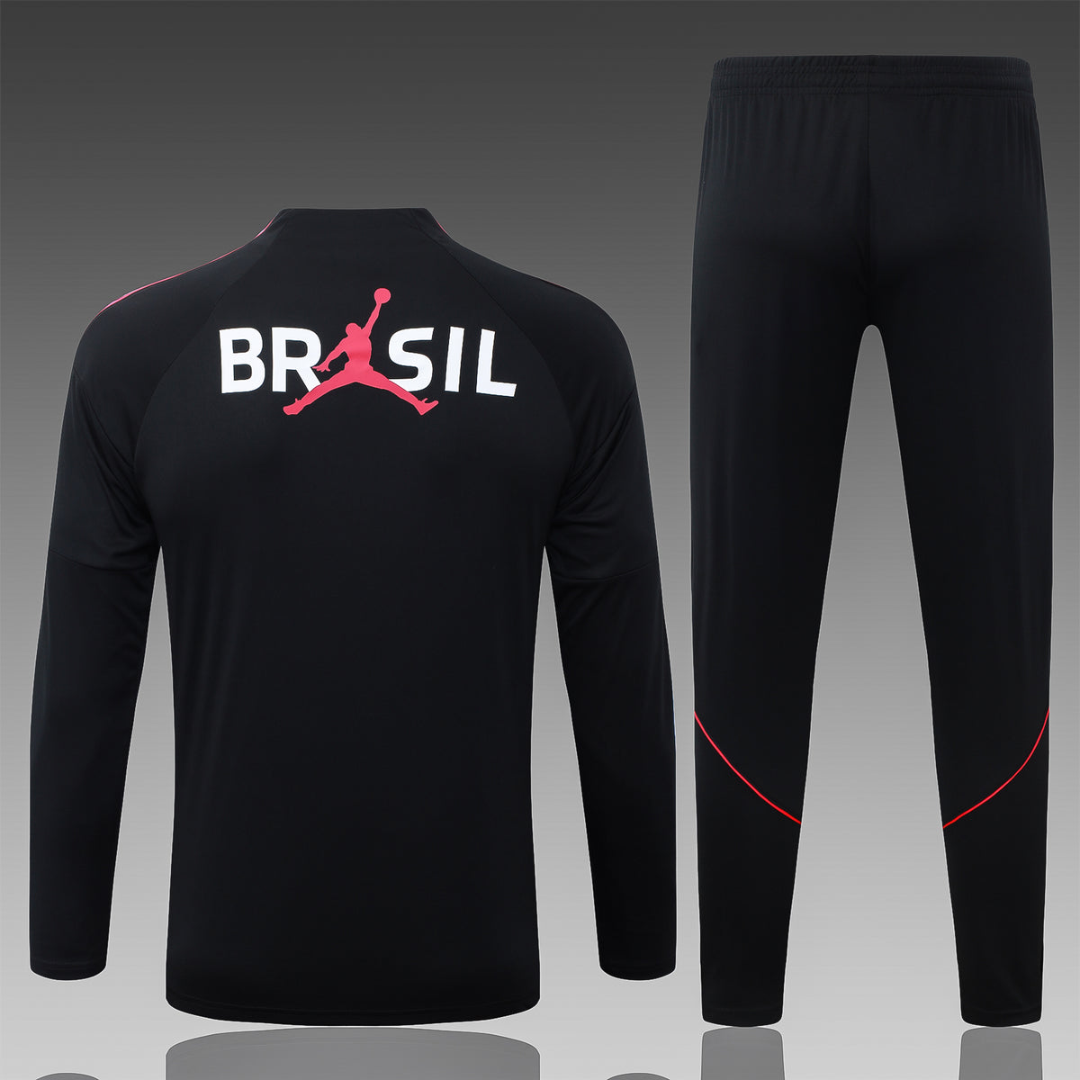 2026 Brazil Black Half Zip Training Suit Adults Or Children
