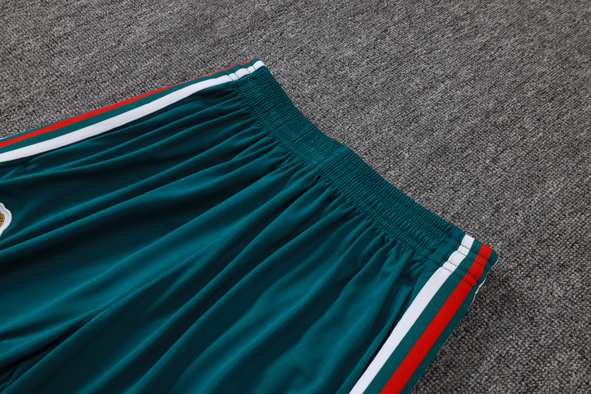 2026 Mexico Dark Green Half Zip Training Suit Adults Or Children