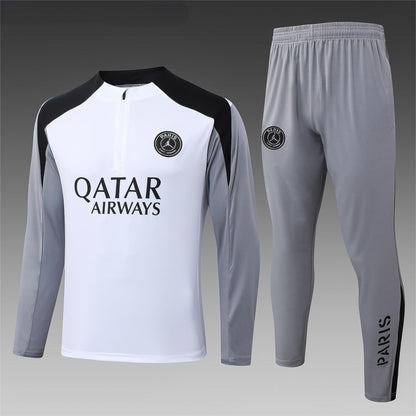 2026-27 Paris Jordan White Half Zip Training Suit Adults Or Children