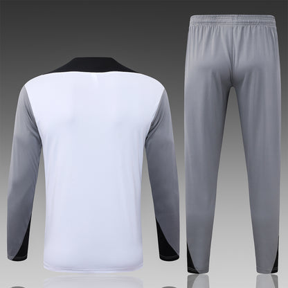 2026-27 Paris Jordan White Half Zip Training Suit Adults Or Children