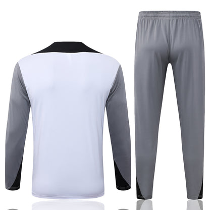 2026-27 Paris Jordan White Half Zip Training Suit Adults Or Children