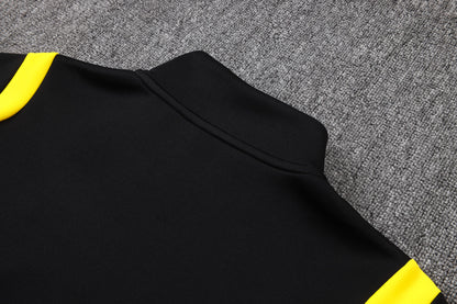 2026 Brazil Black Full Zip Training Suit Adults Or Children