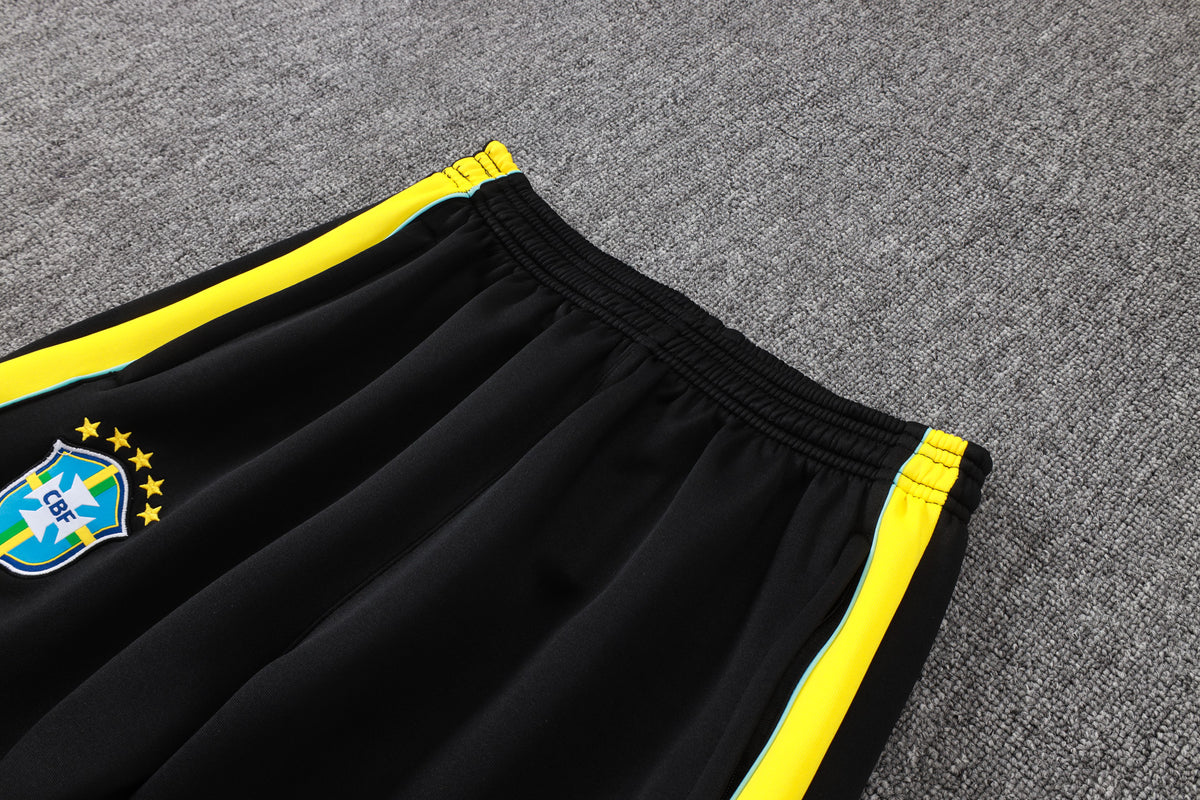 2026 Brazil Black Full Zip Training Suit Adults Or Children