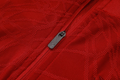 2026 Portugal Red Half Zip Training Suit Adults Or Children