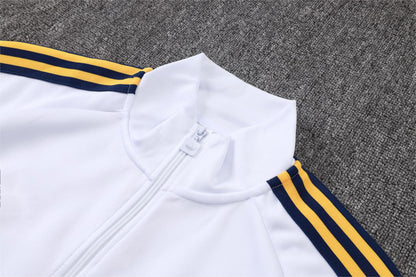 2026-27 Real Madrid White Clover Full Zip Training Suit Adults Or Children