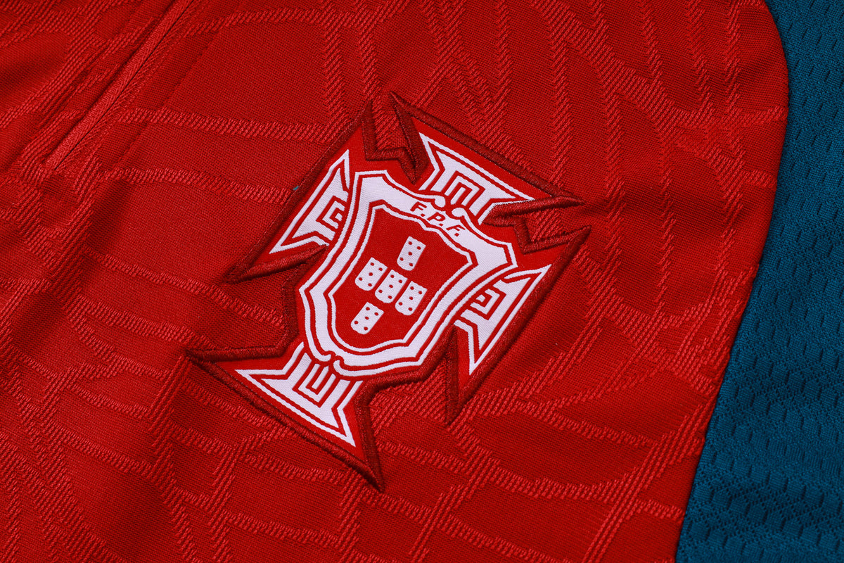 2026 Portugal Red Half Zip Training Suit Adults Or Children