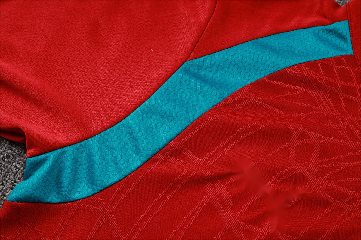 2026 Portugal Red Half Zip Training Suit Adults Or Children