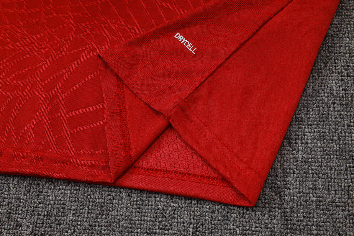 2026 Portugal Red Half Zip Training Suit Adults Or Children
