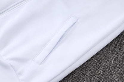 2026-27 Real Madrid White Clover Full Zip Training Suit Adults Or Children