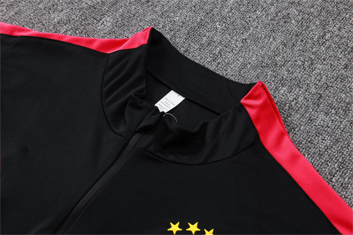 2026 Brazil Black Half Zip Training Suit Adults Or Children