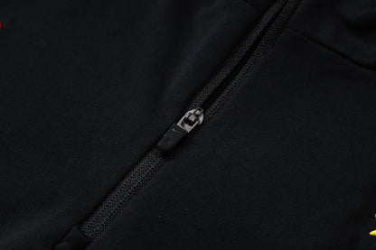 2026 Brazil Black Half Zip Training Suit Adults Or Children