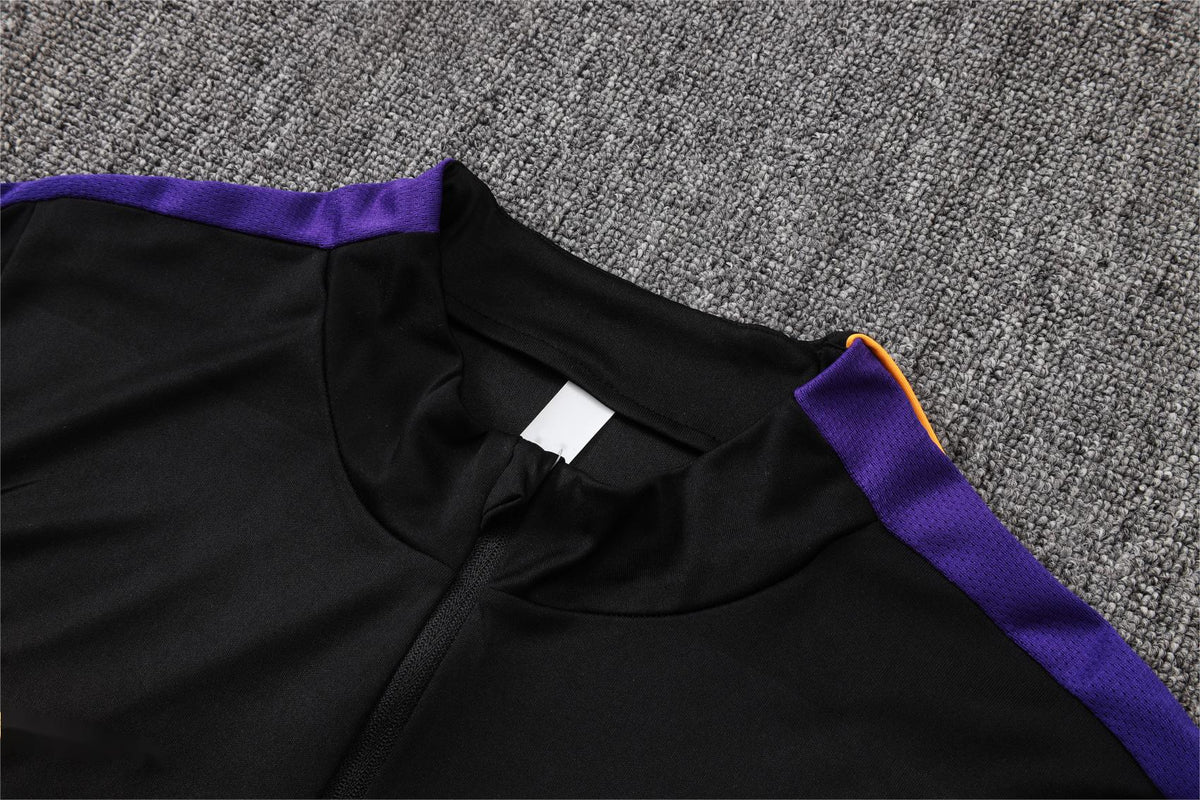 2026-27 Barcelona Black Half Zip Training Suit Adults Or Children