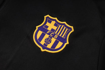 2026-27 Barcelona Black Half Zip Training Suit Adults Or Children