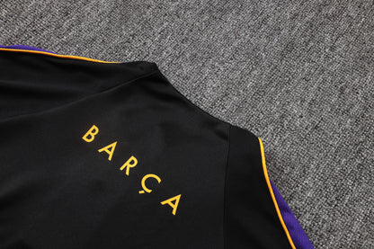 2026-27 Barcelona Black Half Zip Training Suit Adults Or Children