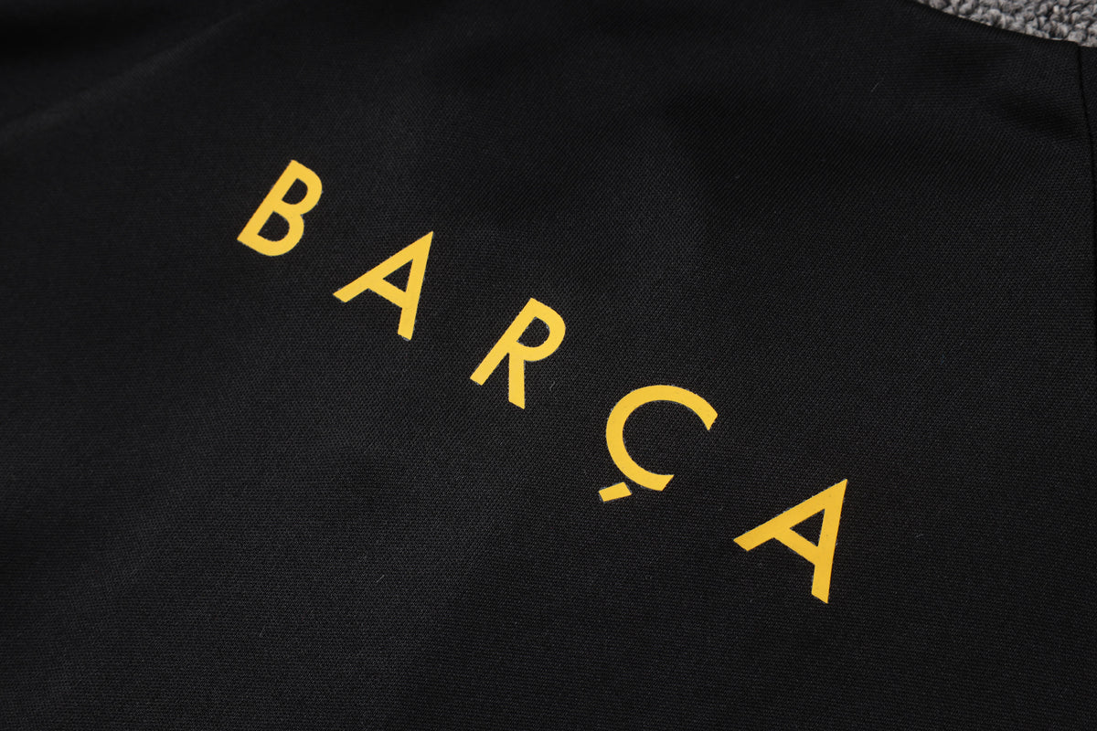2026-27 Barcelona Black Half Zip Training Suit Adults Or Children