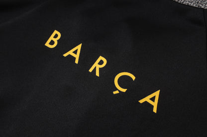 2026-27 Barcelona Black Half Zip Training Suit Adults Or Children
