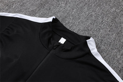 2026-27 Paris Black Half Zip Training Suit Adults Or Children