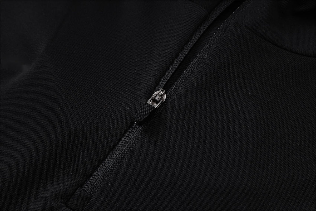 2026-27 Paris Black Half Zip Training Suit Adults Or Children