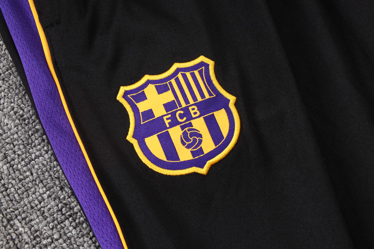 2026-27 Barcelona Black Half Zip Training Suit Adults Or Children