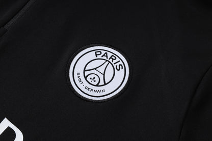 2026-27 Paris Black Half Zip Training Suit Adults Or Children