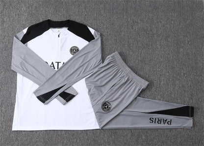 2026-27 Paris Jordan White Half Zip Training Suit Adults Or Children