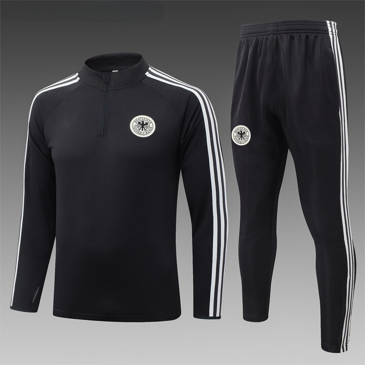 2026 Germany Dark Grey Half Zip Training Suit Adults Or Children