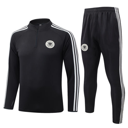 2026 Germany Dark Grey Half Zip Training Suit Adults Or Children