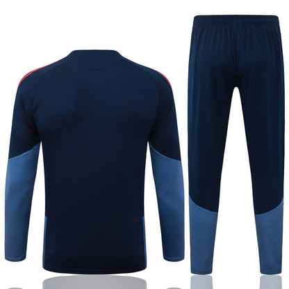 2026-27 Bayern Munich Blue Half Zip Training Suit Adults Or Children