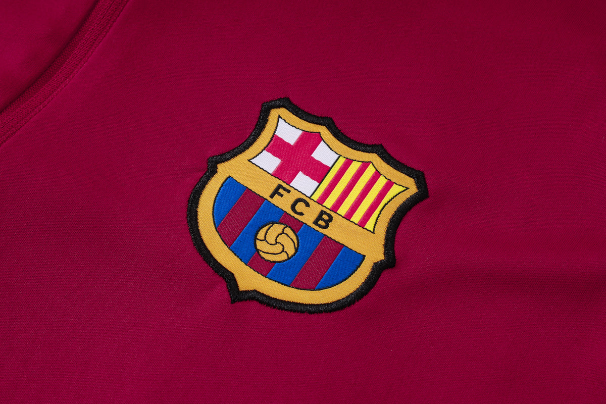 2026-27 Barcelona Jujube Half Zip Training Suit Adults Or Children