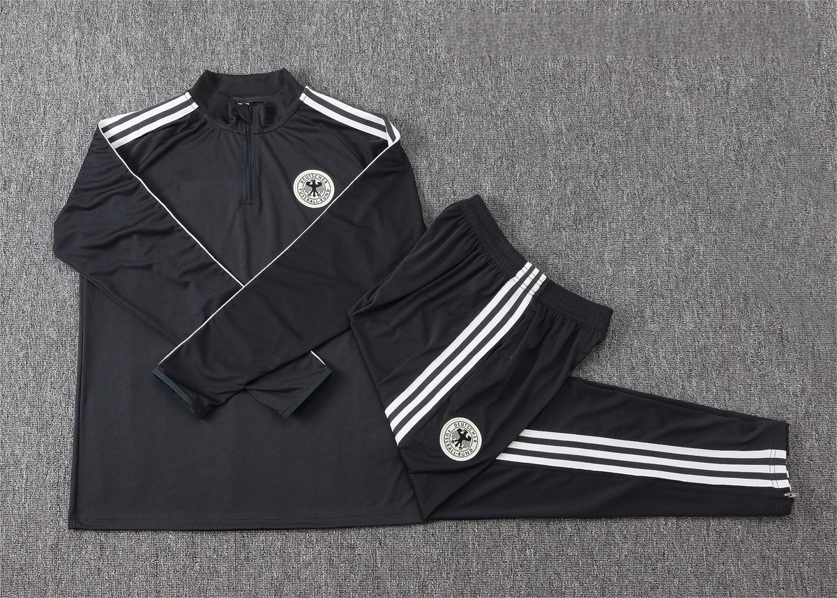2026 Germany Dark Grey Half Zip Training Suit Adults Or Children