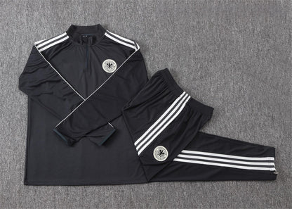 2026 Germany Dark Grey Half Zip Training Suit Adults Or Children