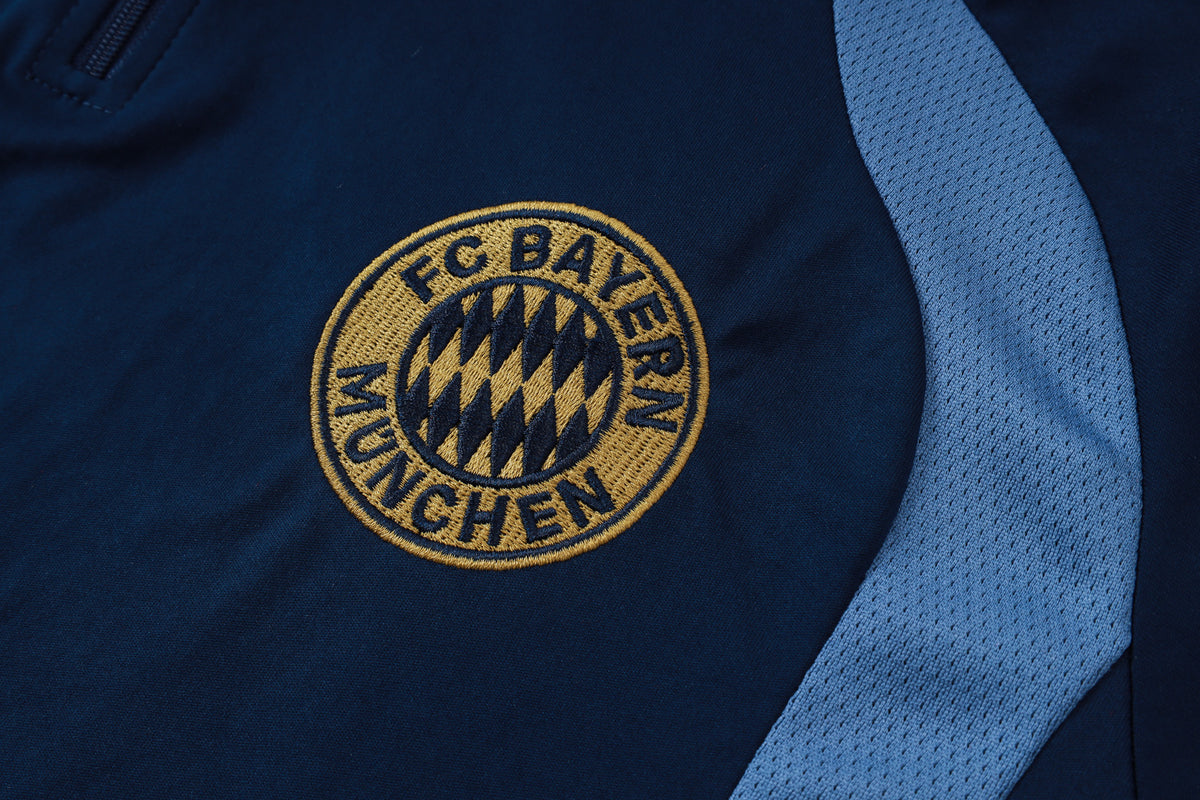 2026-27 Bayern Munich Blue Half Zip Training Suit Adults Or Children