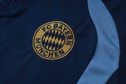 2026-27 Bayern Munich Blue Half Zip Training Suit Adults Or Children