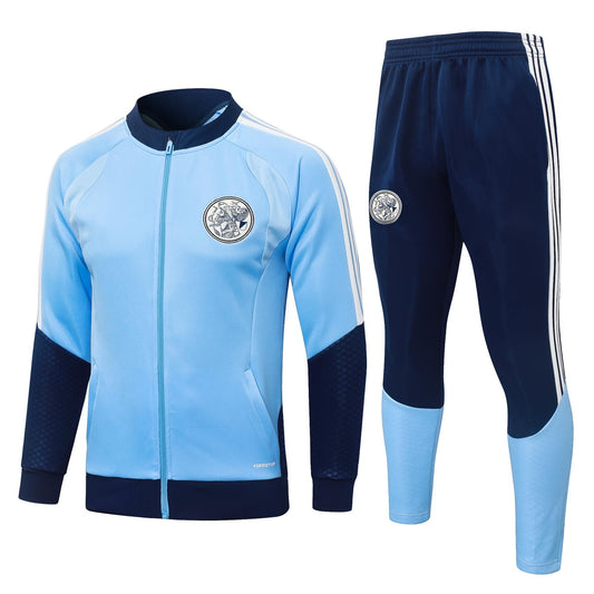 2026-27 Ajax Light Blue Full Zip Training Suit Adults Or Children