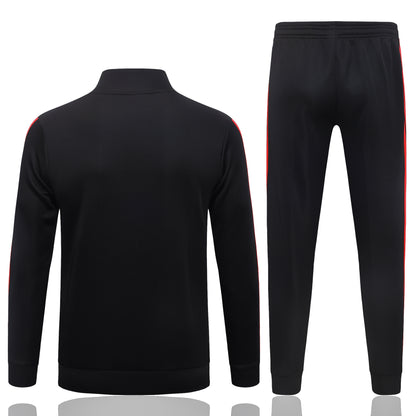 2026-27 Manchester United Black Red Sides Full Zip Training Suit Adults Or Children