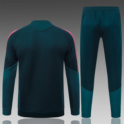 2026-27 Real Madrid Green Full Zip Training Suit Adults Or Children