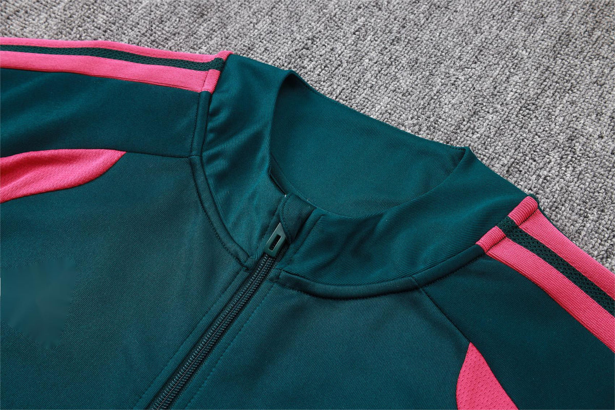 2026-27 Real Madrid Green Full Zip Training Suit Adults Or Children