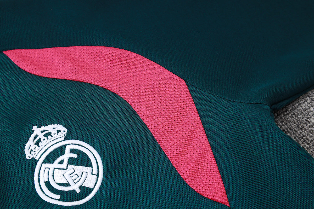 2026-27 Real Madrid Green Full Zip Training Suit Adults Or Children