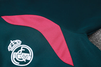 2026-27 Real Madrid Green Full Zip Training Suit Adults Or Children