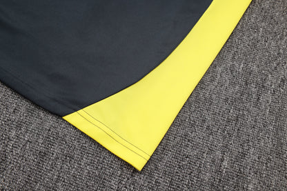 2025-26 Real Madrid Dark gray (yellow sleeves) Training Suit S-2XL