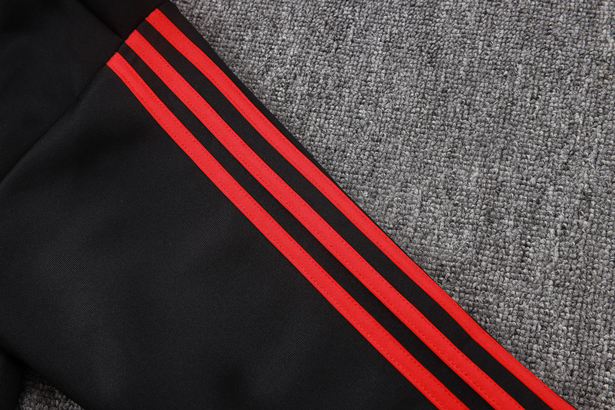 2026-27 Manchester United Black Red Sides Full Zip Training Suit Adults Or Children