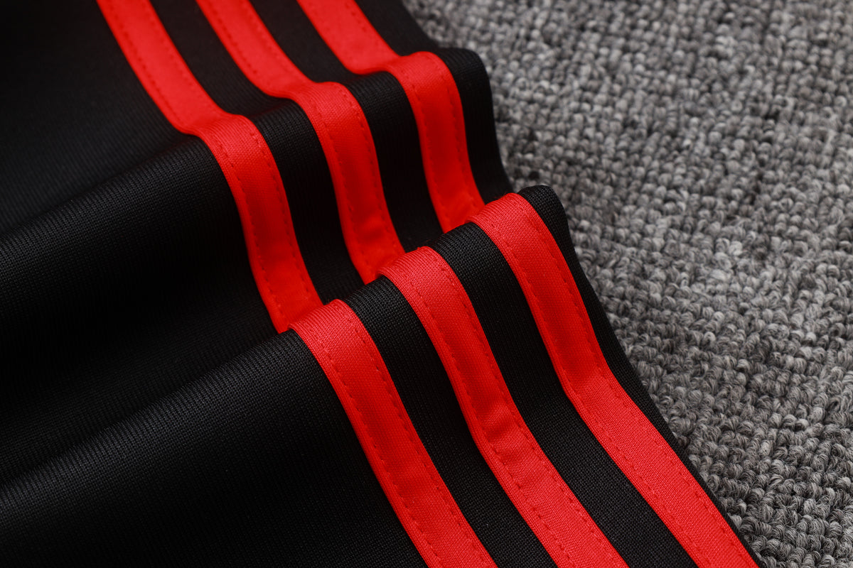 2026-27 Manchester United Black Red Sides Full Zip Training Suit Adults Or Children