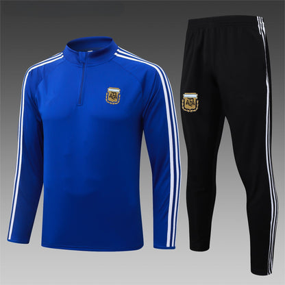 2026 Argentina Blue Half Zip Training Suit Adults Or Children