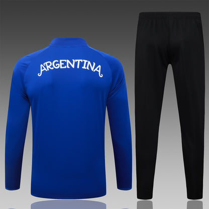 2026 Argentina Blue Half Zip Training Suit Adults Or Children